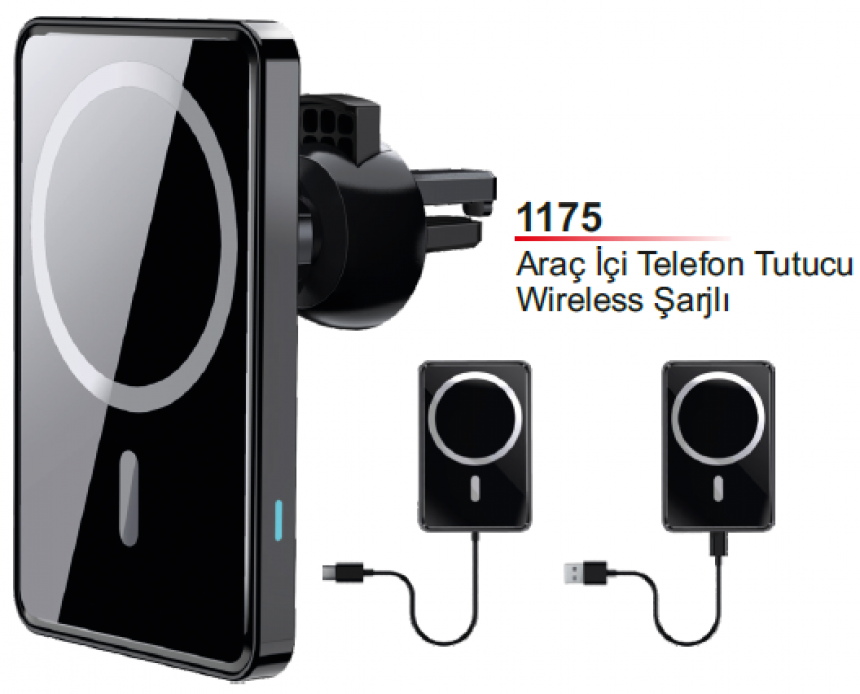 Unijoy 1175 Araç İçi Wireless Şarjlı Telefon Tutucu