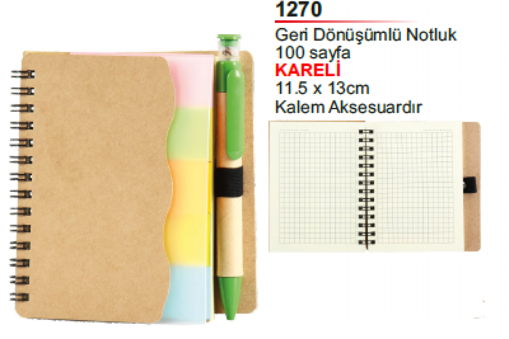Unijoy 1270 Geri Dönüşümlü Notluk