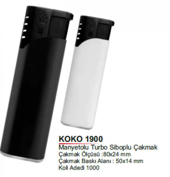 Unijoy Koko 1900 Manyetolu Turbo Siboplu Çakmak