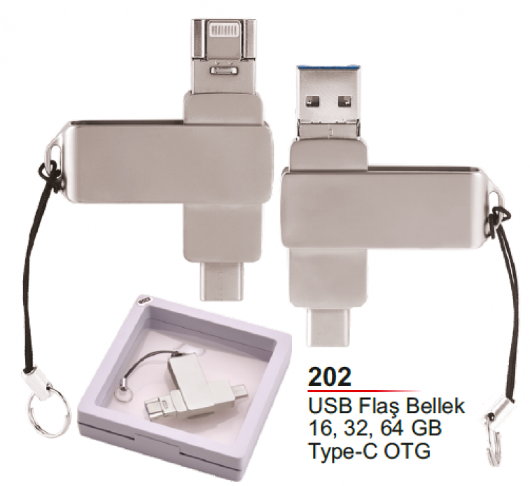 Unijoy 202 Type-C OTG USB Flaş Bellek (Kutulu)