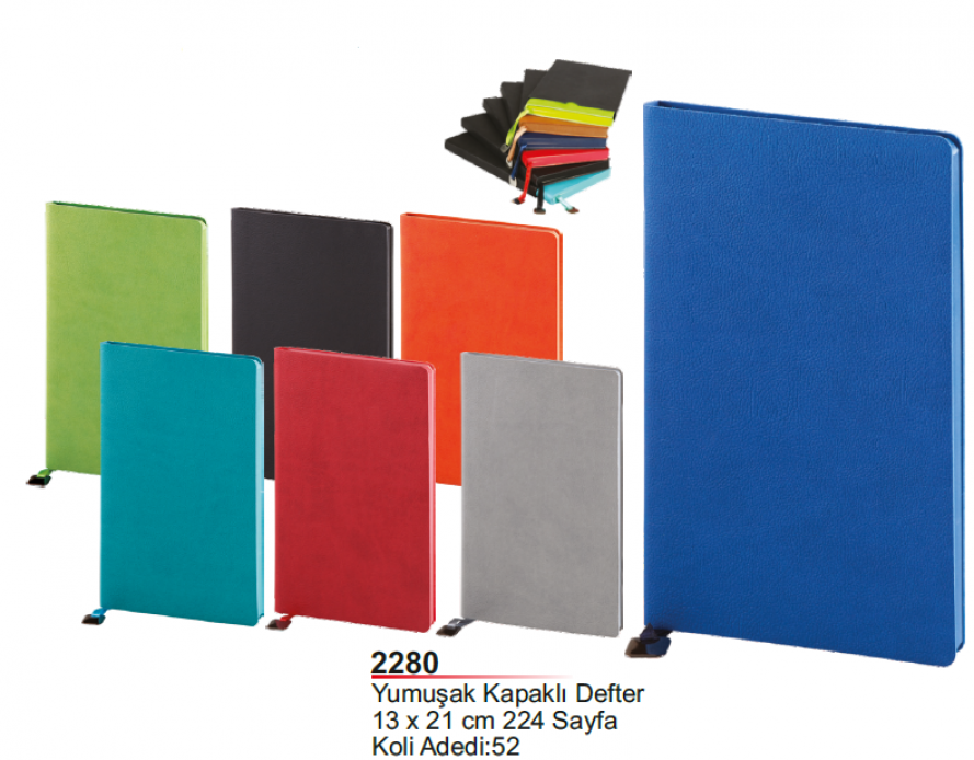 Unijoy 2280 Yumuşak Kapaklı Defter