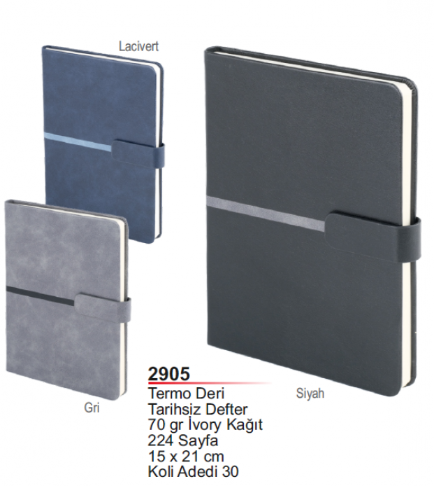 Unijoy 2905 Termo Deri Tarihsiz Defter