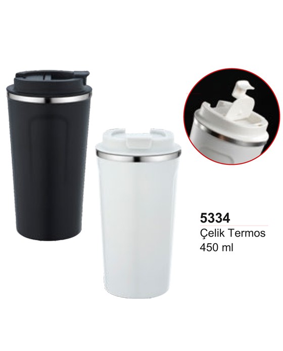 Unijoy 5334 Çelik Termos Mug – 450 ml