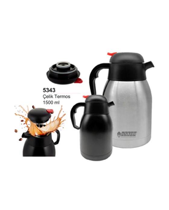 Unijoy 5343 Çelik Termos Sürahi – 1500 ml