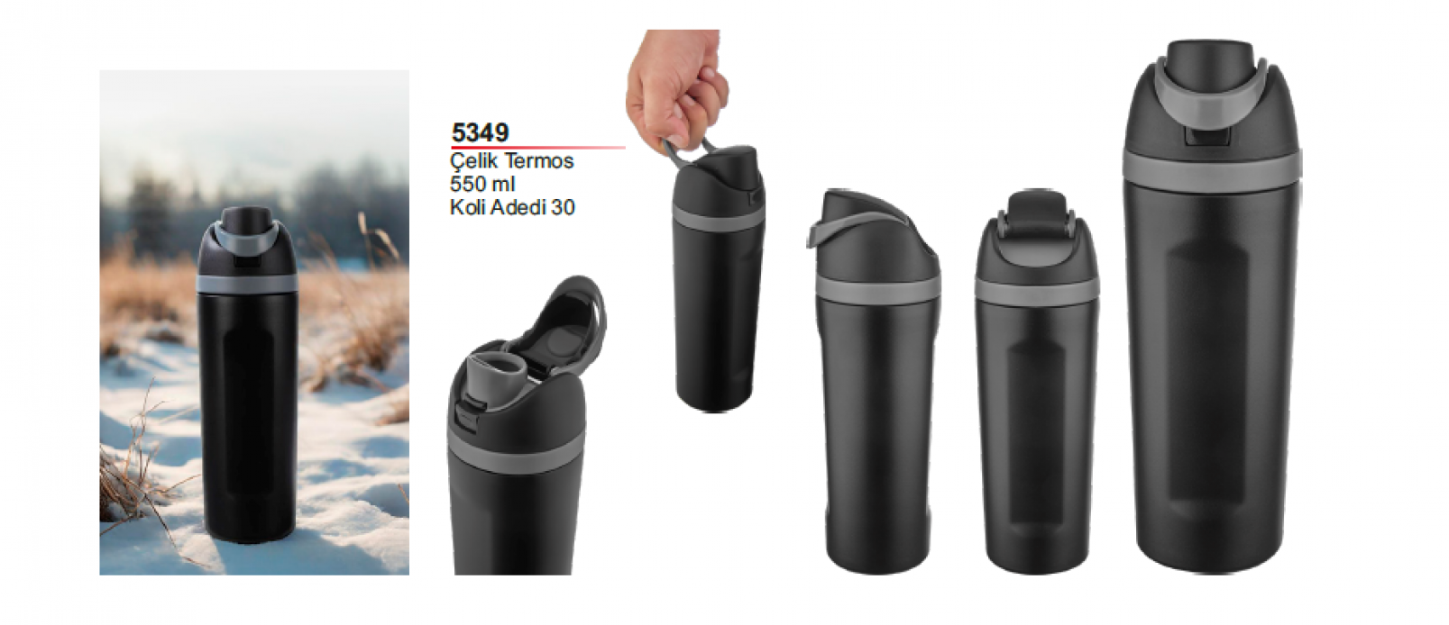 Unijoy 5349 Çelik Termos Mug – 550 ml