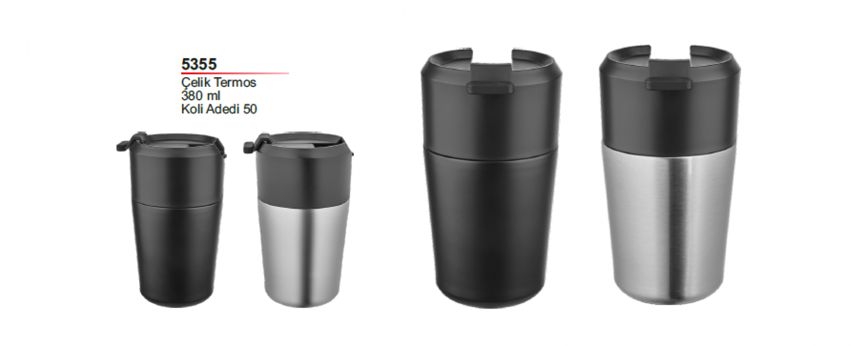 Unijoy 5355 Çelik Termos Mug – 380 ml