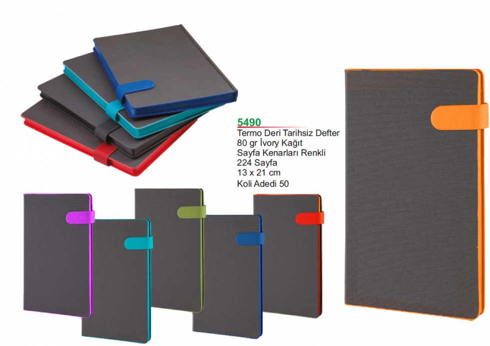 Unijoy 5490 Termo Deri Tarihsiz Defter