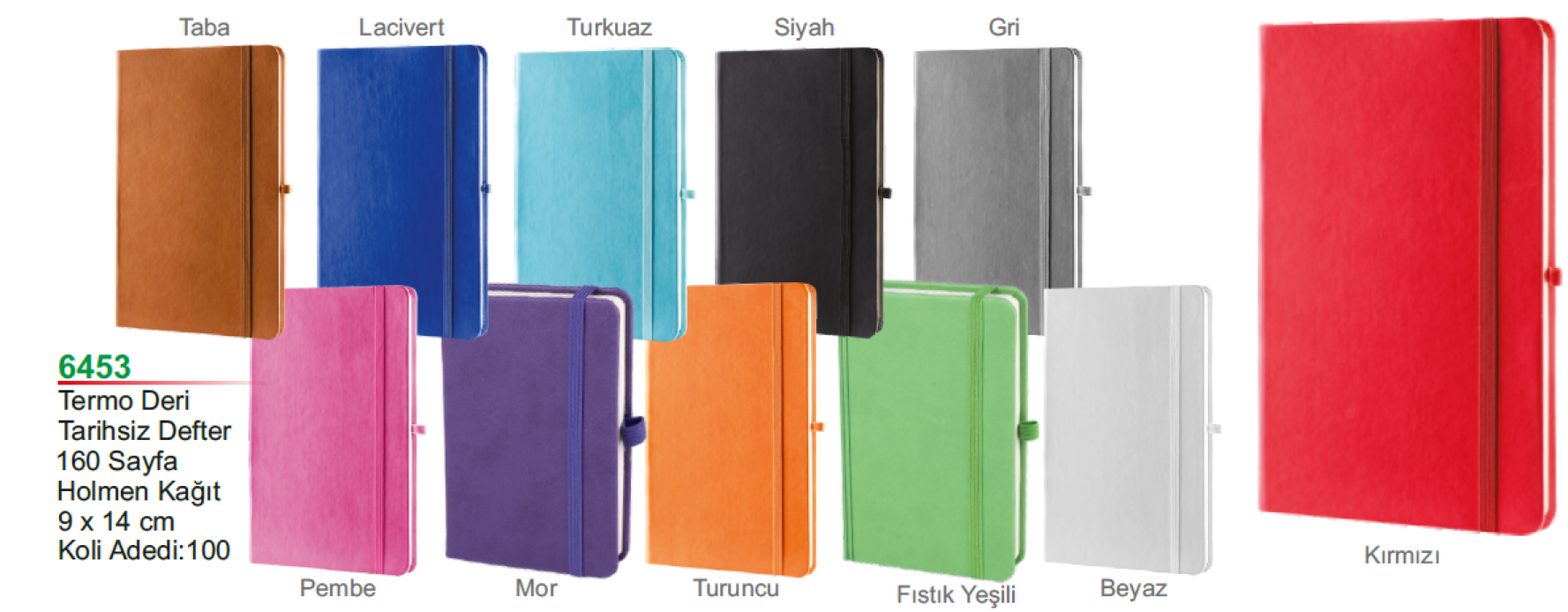 Unijoy 6453 Termo Deri Tarihsiz Defter