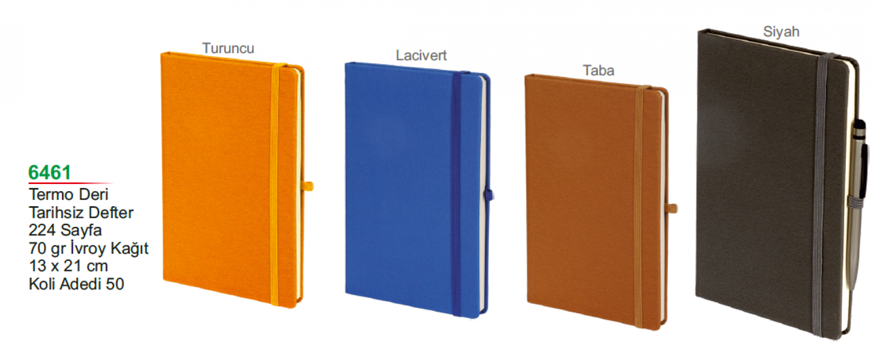 Unijoy 6461 Termo Deri Tarihsiz Defter