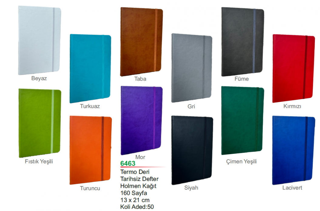 Unijoy 6463 Termo Deri Tarihsiz Defter