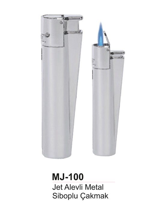 Unijoy MJ-100 Jet Alevli Metal Siboplu Çakmak