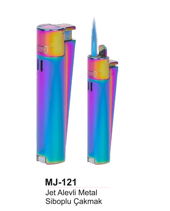 Unijoy MJ-121 Jet Alevli Metal Siboplu Çakmak