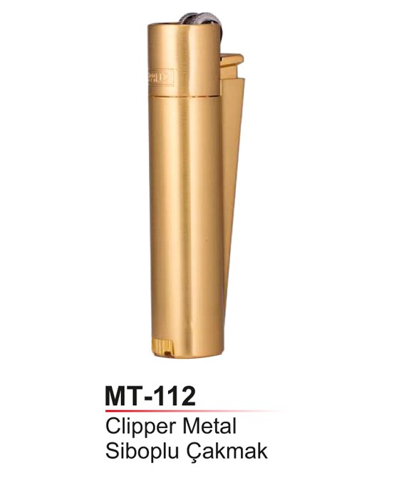 Unijoy MT-112 Clipper Gold Metal Siboplu Çakmak